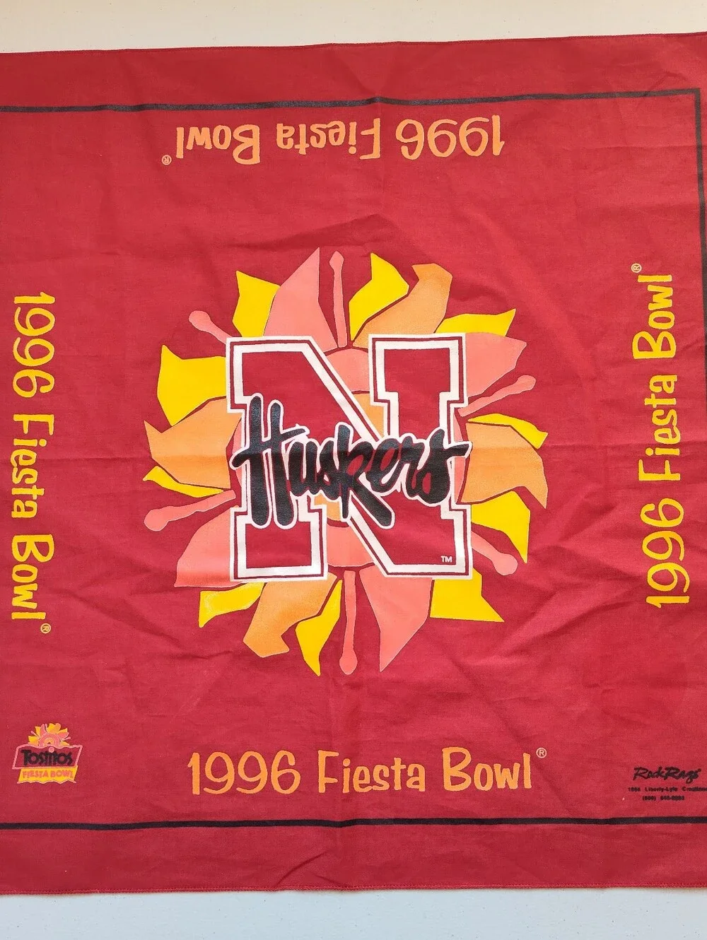 Nebraska Huskers Red 1996 Fiesta Bowl Wall Tapestry